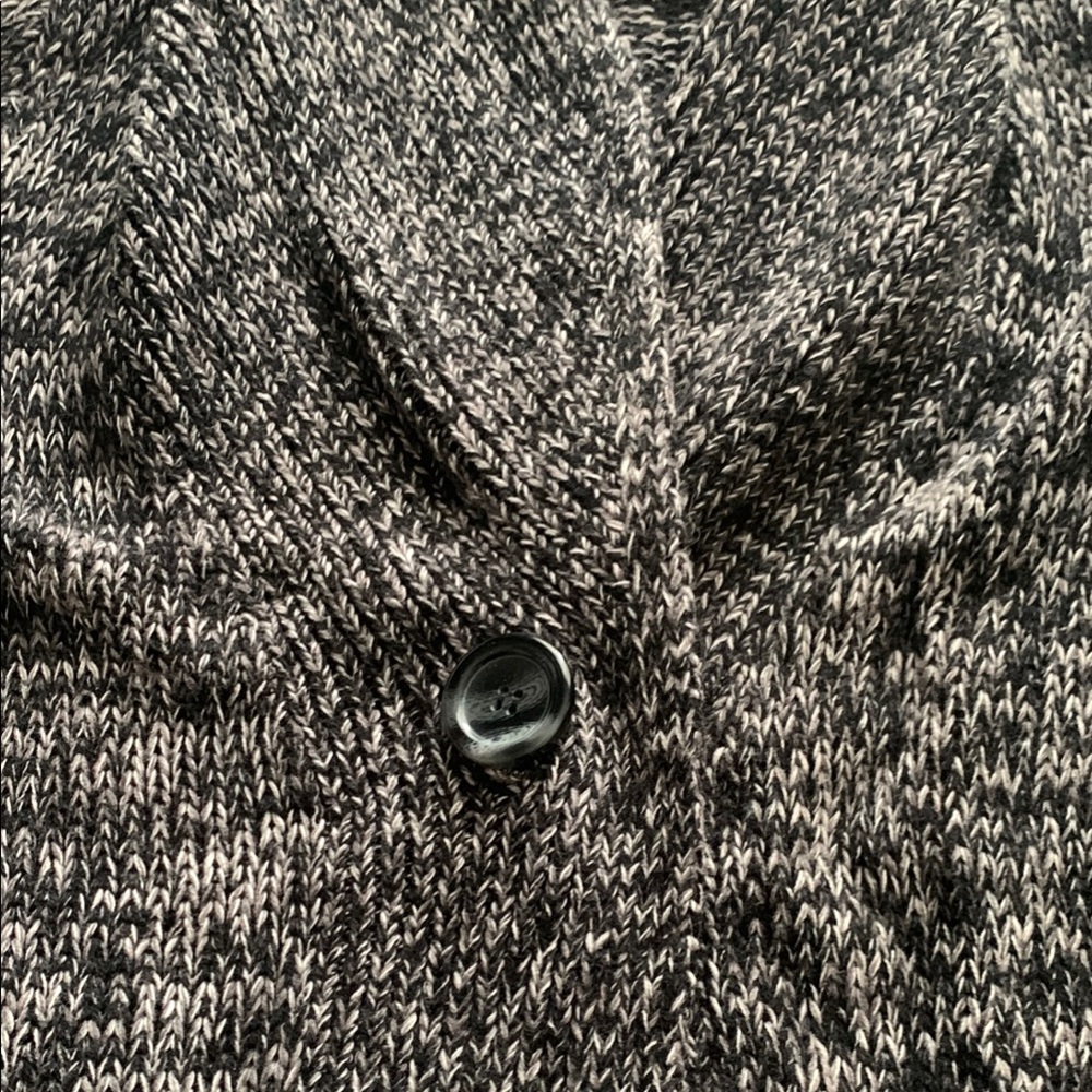 Motherhood Long Black Marble One Button Sweater Size M - Picture 4 of 7